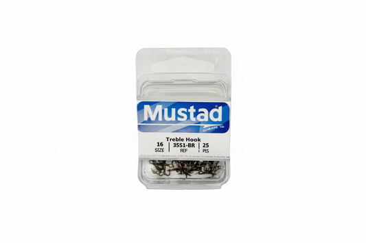 Mustad Treble Hook - Gold/Bronze 25 pcs