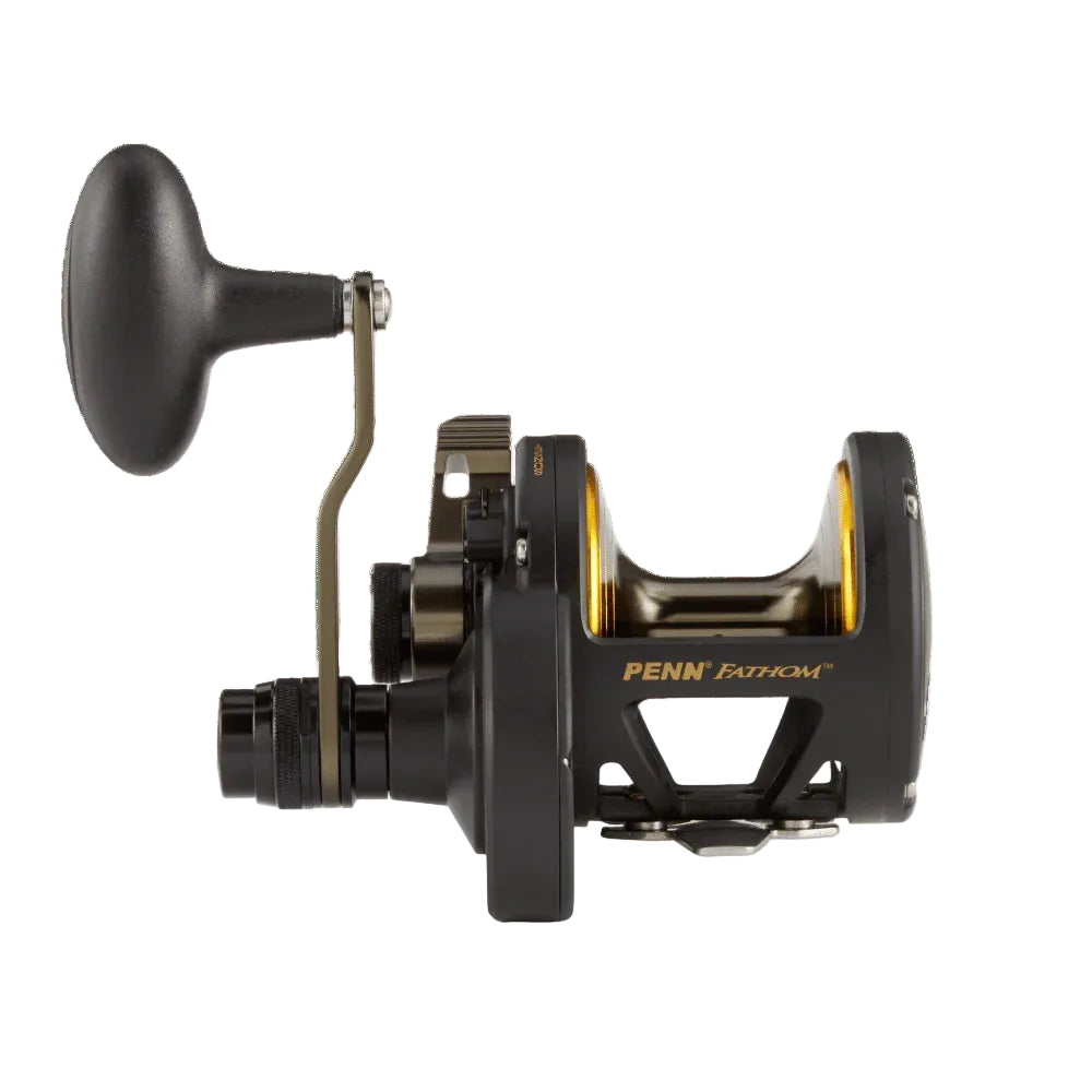 Penn Fathom Two Speed Conventional Lever Drag Reel - "OG" Black and Gold