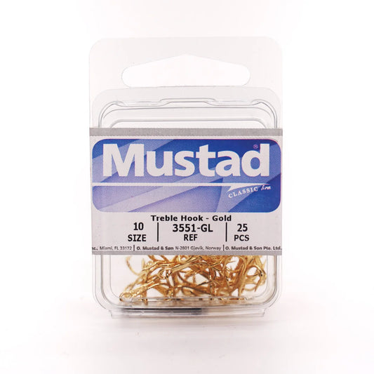 Mustad Treble Hook - Bronze 25 pcs