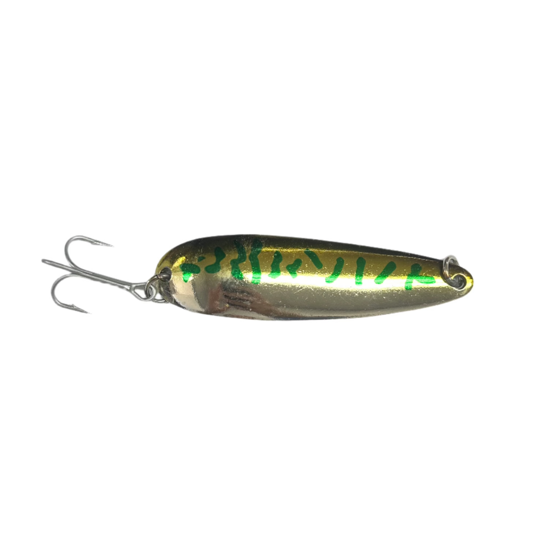 Luhr-Jensen Krocodile Spoon, Chrome/Green Mackerel