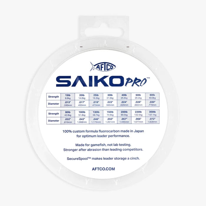 Saiko Pro 100% Flourocarbon Leader