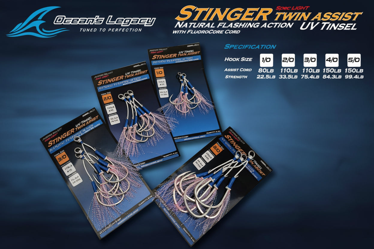 Ocean's Legacy Tako Bait Stinger Twin Assist Hooks