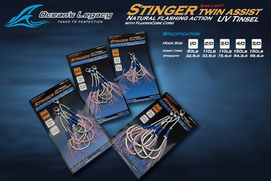 Ocean's Legacy Tako Bait Stinger Twin Assist Hooks