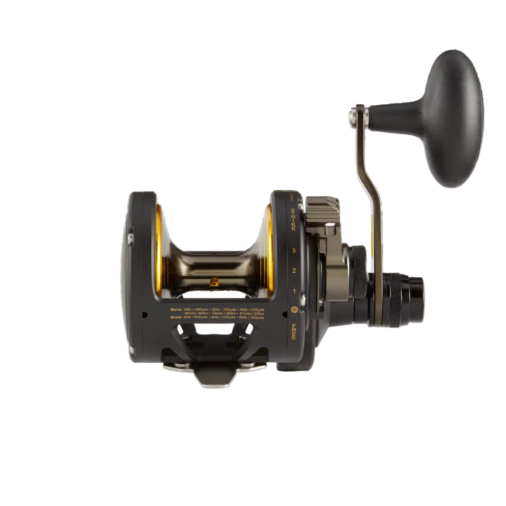 Penn Fathom Two Speed Conventional Lever Drag Reel - "OG" Black and Gold