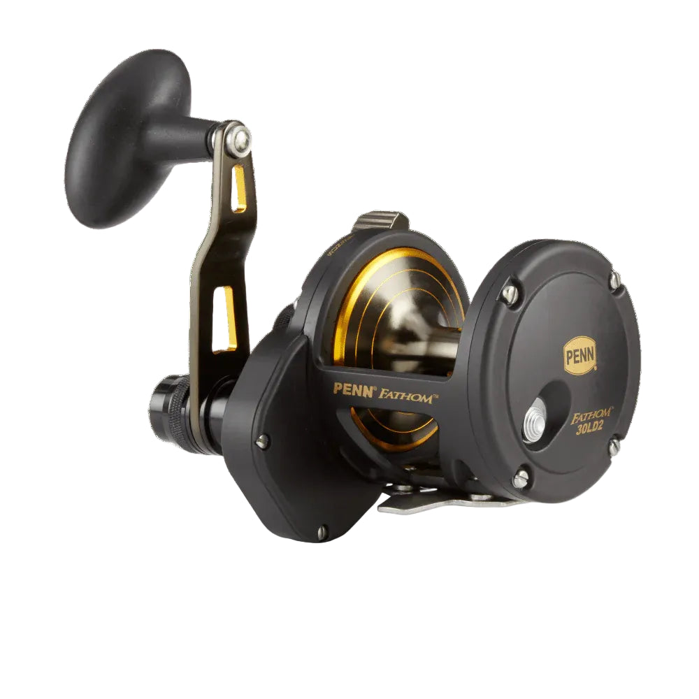 Penn Fathom Two Speed Conventional Lever Drag Reel - "OG" Black and Gold