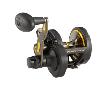 Penn Fathom Two Speed Conventional Lever Drag Reel - "OG" Black and Gold