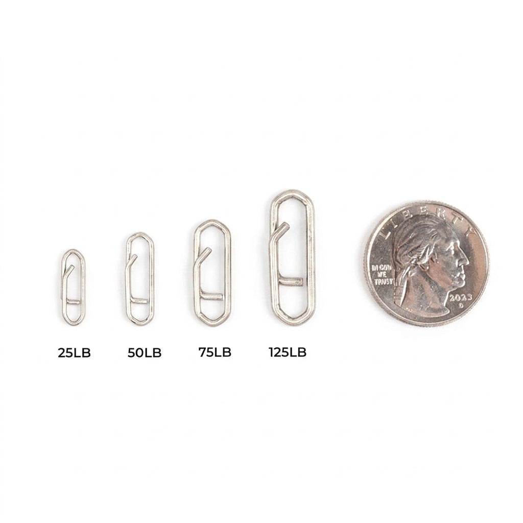 Kicker Fishing Quick Clips - Stainless Steel 12pk