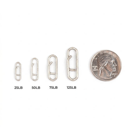 Kicker Fishing Quick Clips - Stainless Steel 12pk