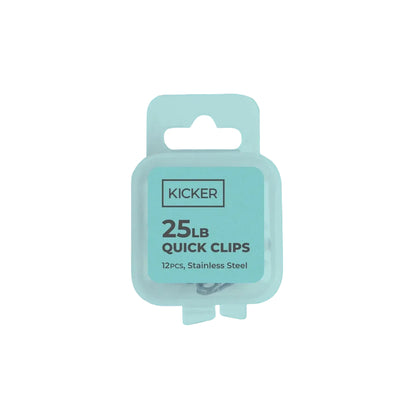 Kicker Fishing Quick Clips - Stainless Steel 12pk