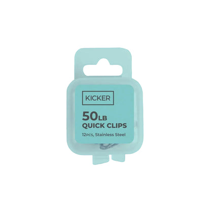 Kicker Fishing Quick Clips - Stainless Steel 12pk