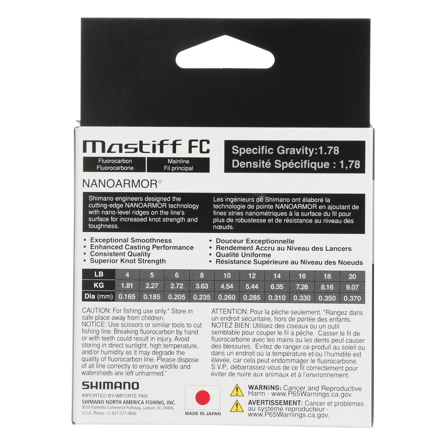 Shimano Mastiff Fluorocarbon Line